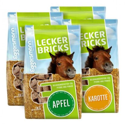 Eggersmann Lecker Bricks 4er Set - Apfel, Karotte Belohnungsfutter*