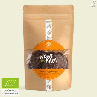 MHD 30.07.2025 WOW BIO Kau - Geflügelburger - 200g *