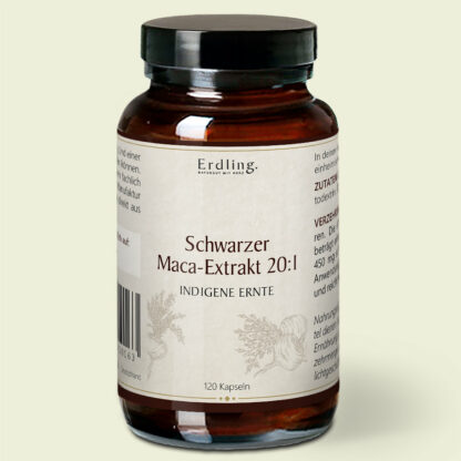 Schwarzes Maca-Extrakt 20:1 - 120 Kapseln *