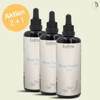Set: 2+1 Borax-Tropfen 2,5% - 3x 50ml *