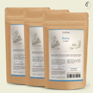 Set: 3er Pack - Borax - 99,9% Reinheit (Natriumtetraborat) - Nachfüllpack 3x ... *