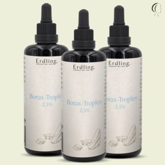 Set: 3er Pack - Borax-Tropfen 2,5% - 3x 50ml *