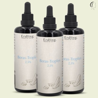 Set: 3er Pack - Borax-Tropfen 2,5% - 3x 50ml *