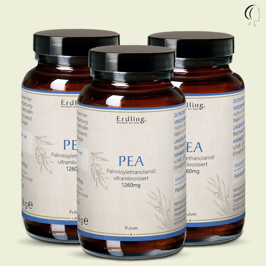 Set: 3er Pack - PEA - Palmitoylethanolamid Pulver - 3x 36g *