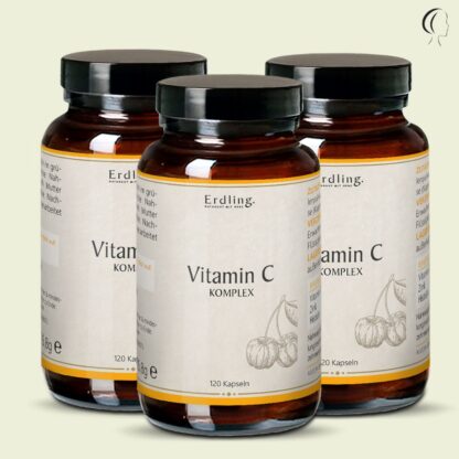Set: 3er Pack - Vitamin C Komplex - 3x 120 Kapseln *