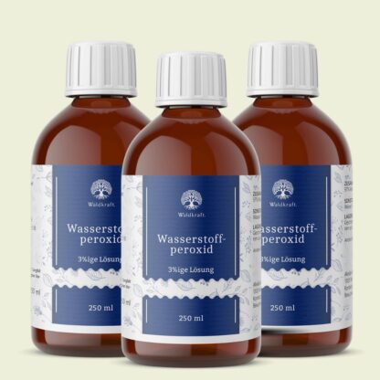 Set: 3er Pack - Wasserstoffperoxid 3%ige Lösung - 3x 250ml *