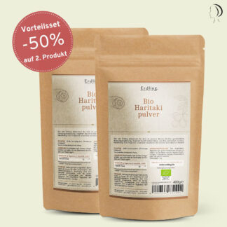 Set: Aktion BIO Haritaki Pulver - Standbodenbeutel 2x 400g *