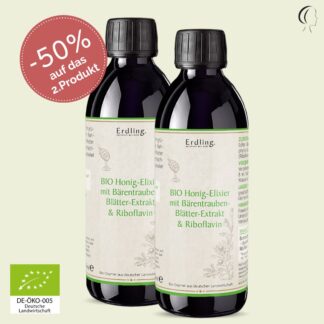 Set: Aktion BIO Honig-Elixier mit Bärentraubenblätter-Extrakt + Riboflavin - ... *