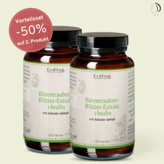 Set: Aktion Bärentraubenblätter-Extrakt + Inulin - 2 x 120 Kapseln *