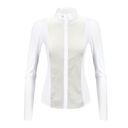 Turnierbluse "Janne" Slice White *