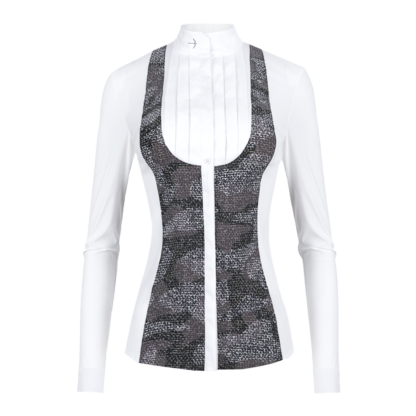 Turnierbluse "Laila" Camouflage Grey *
