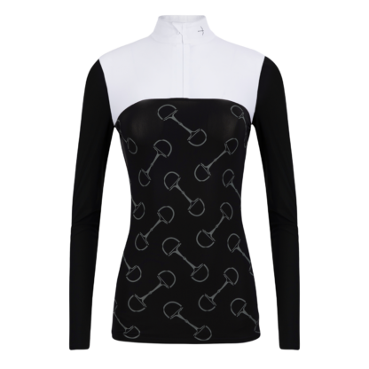 Turniershirt "Carlotta" Stirrups Black *