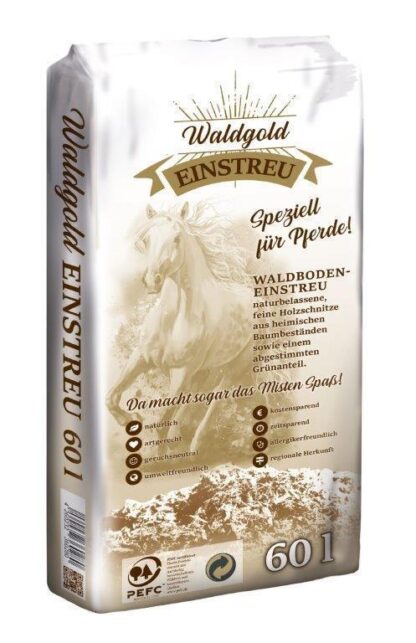 Waldgold Palette Waldboden Einstreu 51 x12kg/60Liter*